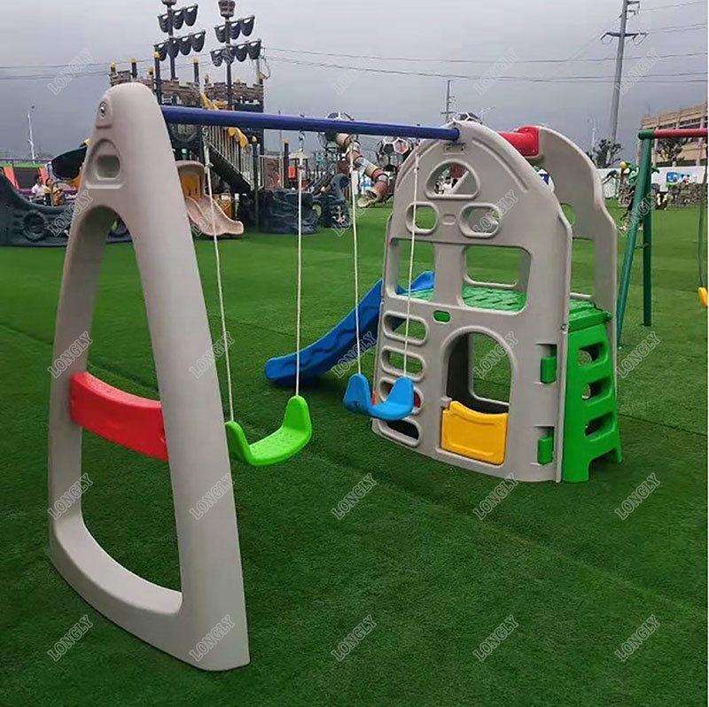 Tuinplastic glijbaan en schomm - Kids Outdoor Swing Set With Slide recensie en prijs