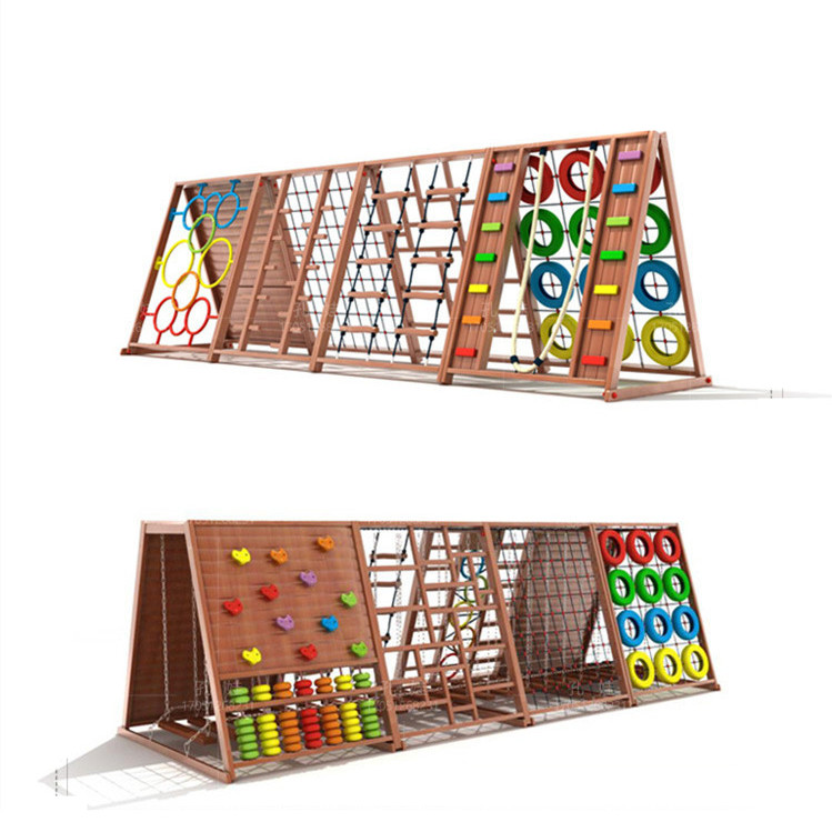 Buitenspeelplaats met klimrek  - Kids Outdoor Wooden Climbing Frame recensie en prijs