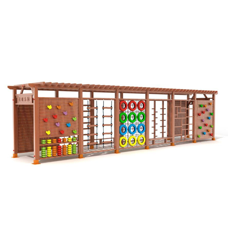 Buitenspeelplaats met klimrek  - Kids Outdoor Wooden Climbing Frame recensie en prijs